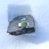 Turquoise Flat Band Ring - Size 8.5