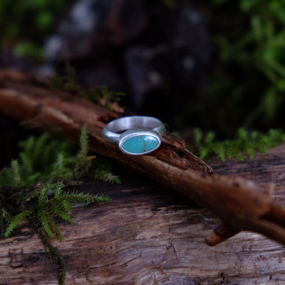 Turquoise Horizontal Ring - Size 6.5
